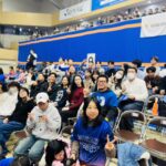 留学生応援団 in 茨城ロボッツ 対秋田戦。応援届いて見事勝利!!